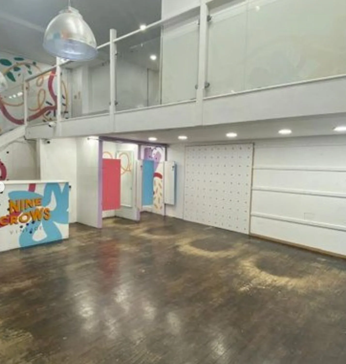 Interior of the actual vacant Nine Crows unit
