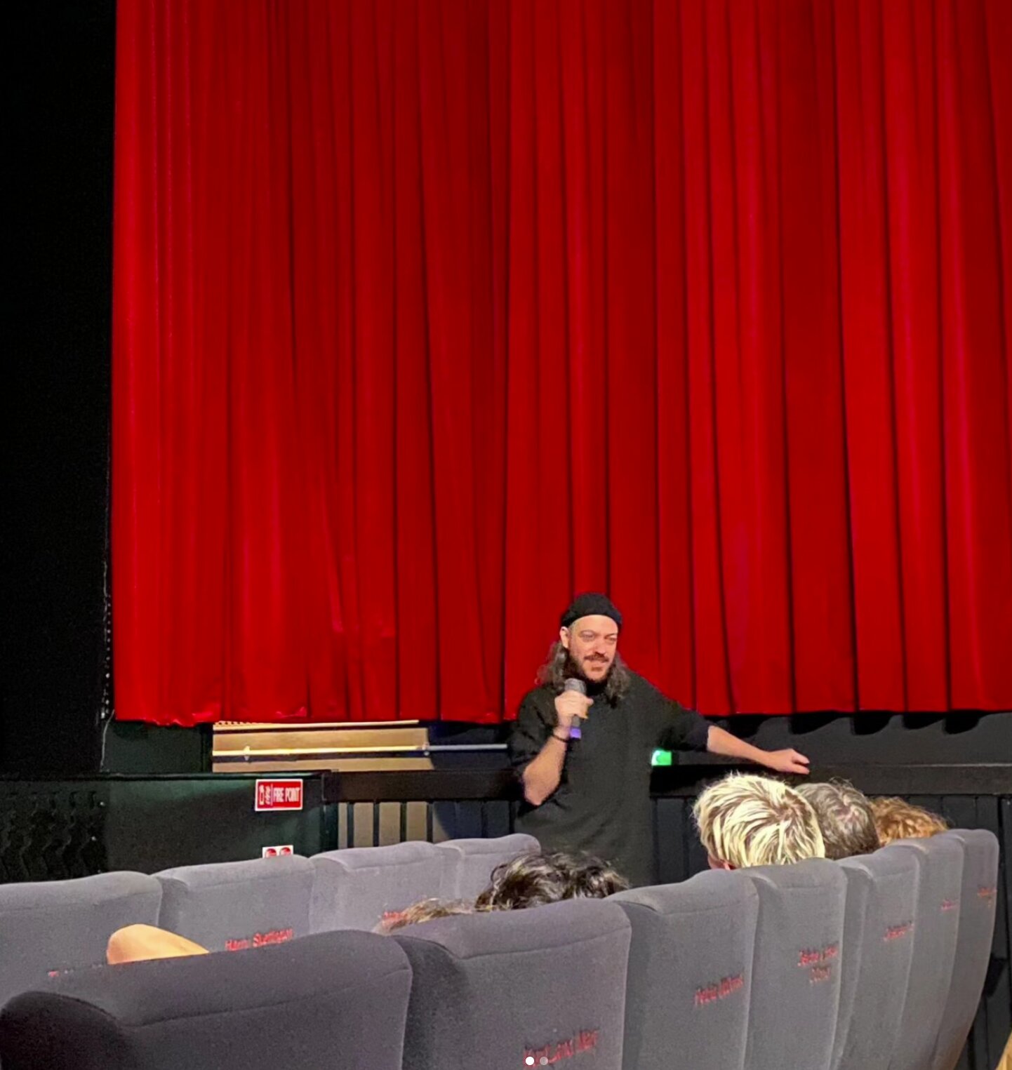 Speaking during the Q&A at the Pálás screening in Galway
