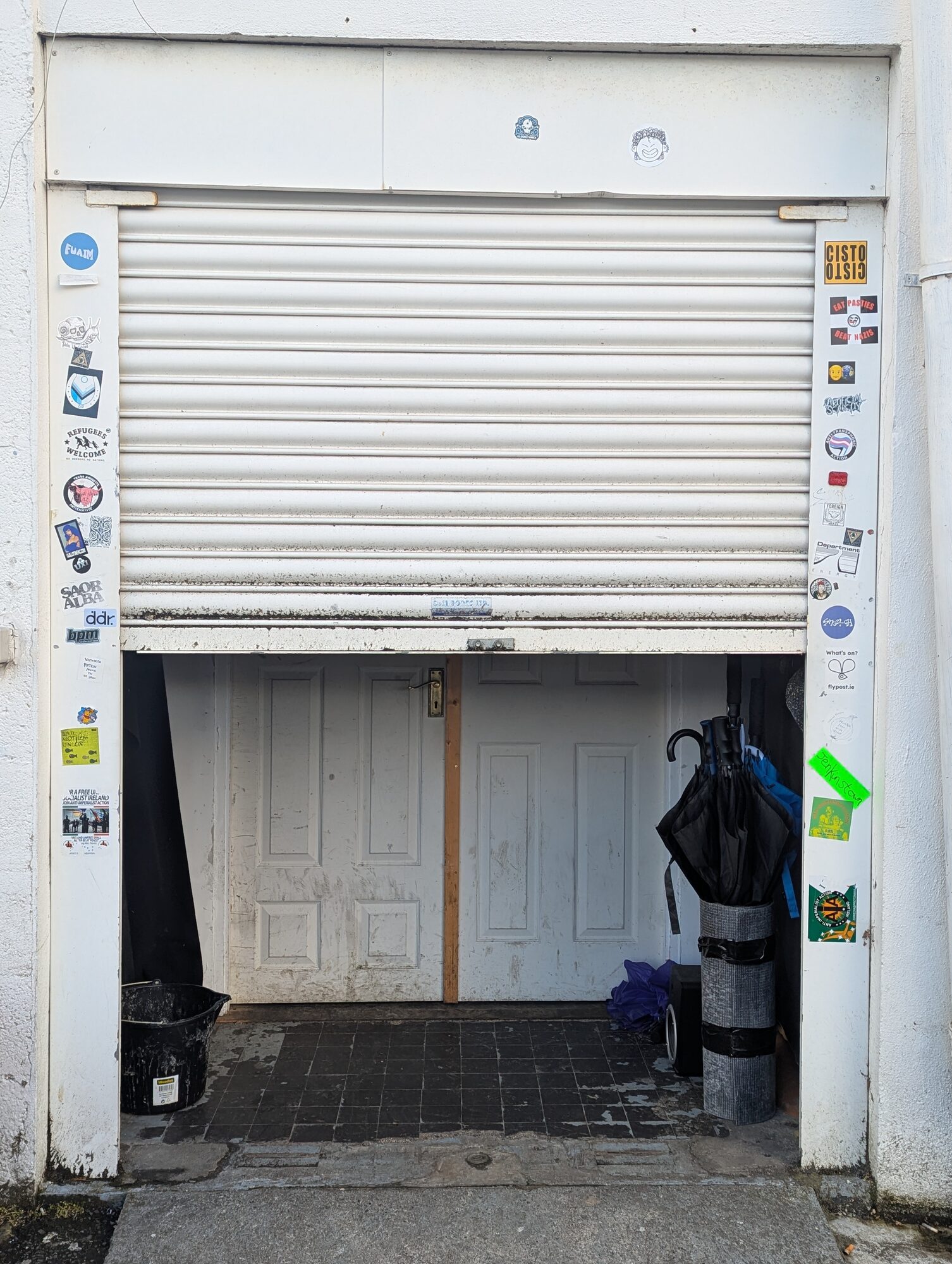 Daylight Glasnevin's door, where the build happened