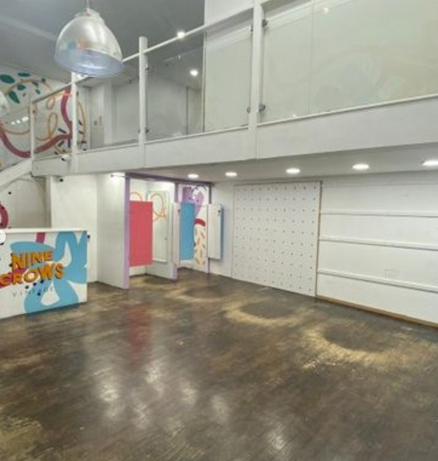 Interior of the actual vacant Nine Crows unit
