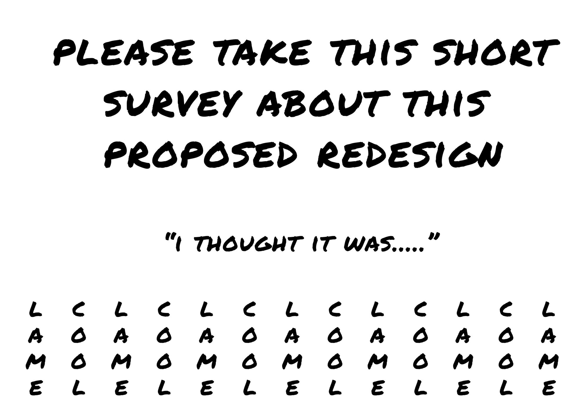 Clean crop of the tear-off cool or lame survey tabs