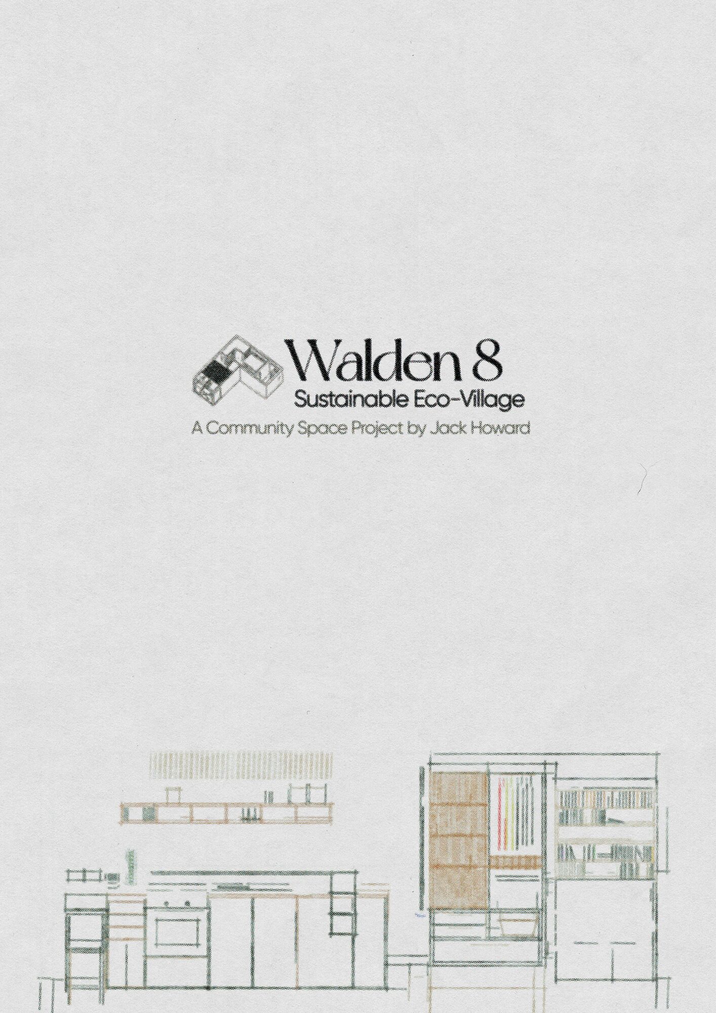 Report cover reading Walden 8, Sustainable Eco-Village