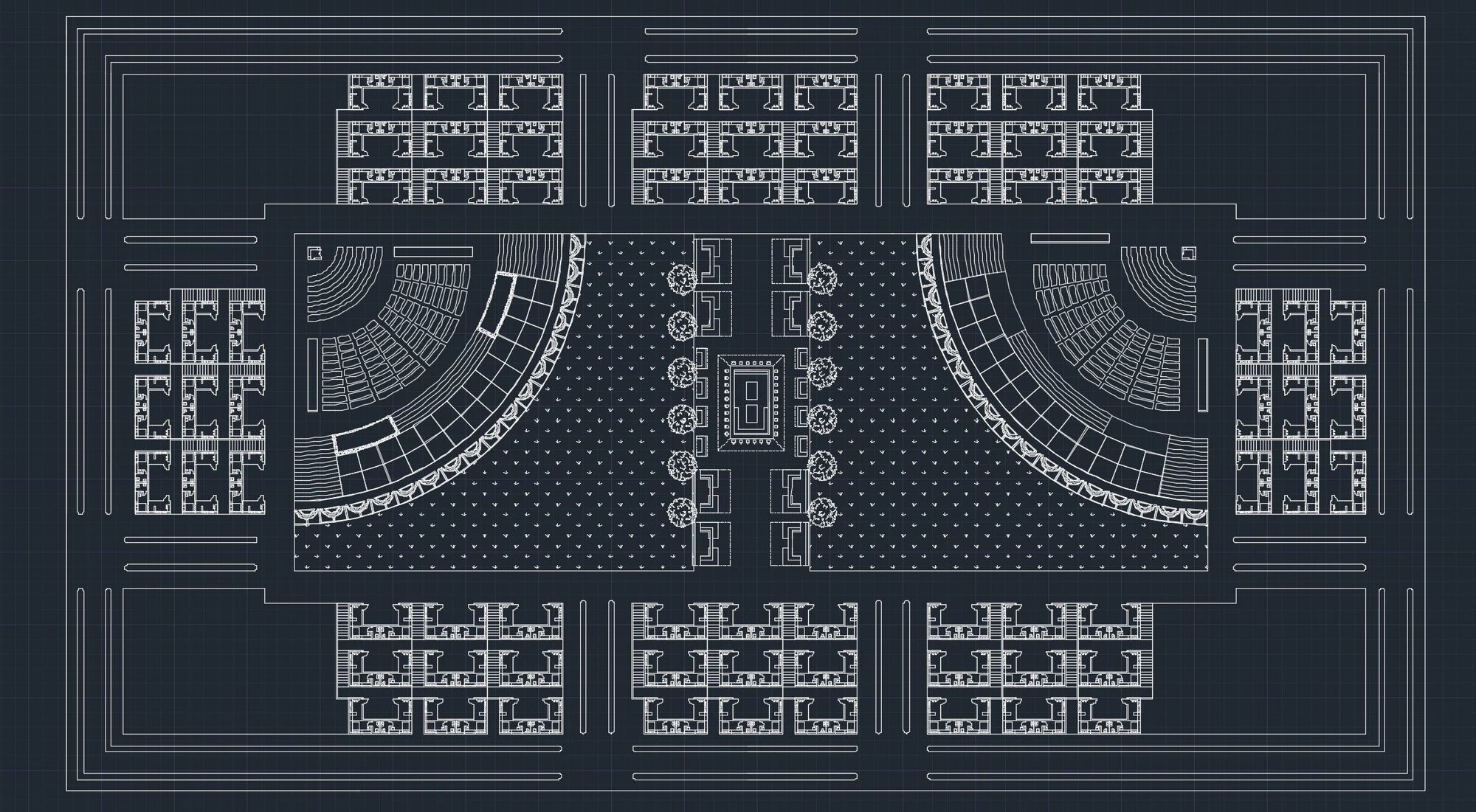CAD neighbourhood plan in dark mode